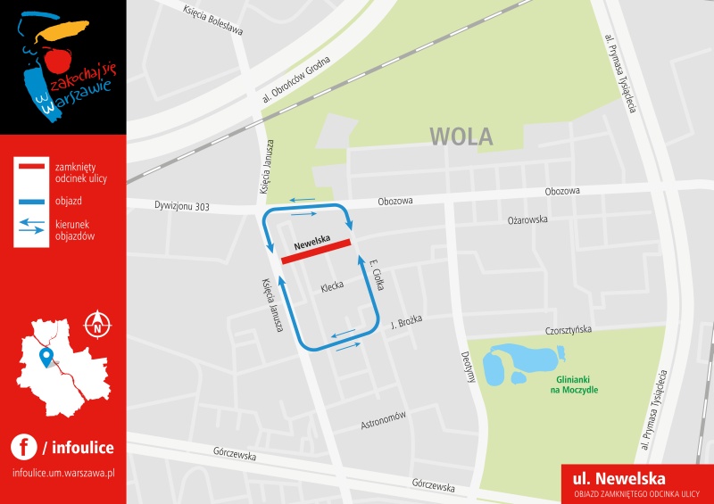 Objazd ulicy Newelskiej – fot. Urząd Miasta