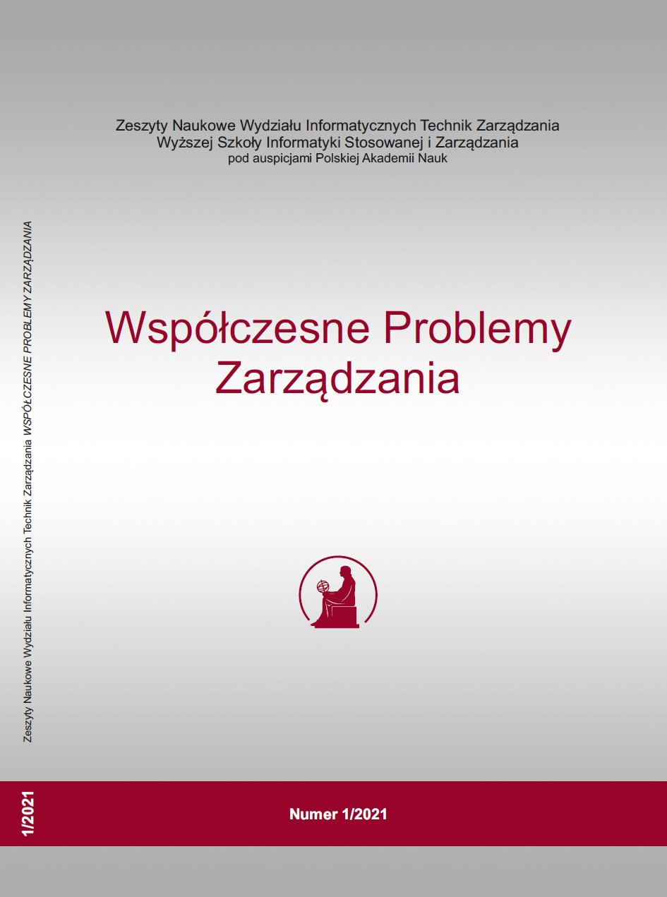 Współczesne Problemy Zarządzania - okładka