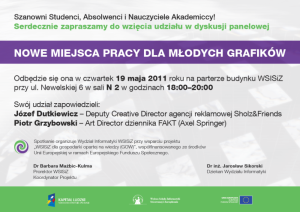 Dyskusja panelowa - Nowe miejsca pracy dla młodych grafików