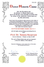 Profesor Janusz Kacprzyk otrzymal tytuł doktora honoris causa na Óbuda University w Budapeszcie