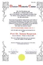 Profesor Janusz Kacprzyk otrzymal tytuł doktora honoris causa na Óbuda University w Budapeszcie Profesor Janusz Kacprzyk otrzymal tytuł doktora honoris causa na Óbuda University w Budapeszcie