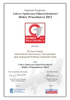 Dobry Pracodawca 2012