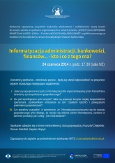 Informatyzacja administracji, bankowości, finansów... - kto i co z tego ma??