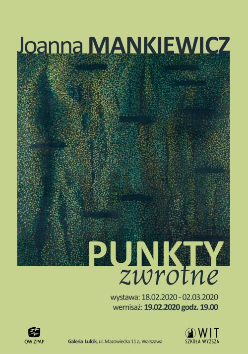 Joanna Mankiewicz: Punkty zwrotne