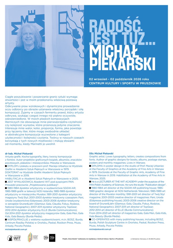 Michał Piekarski: Radość jest tuż...