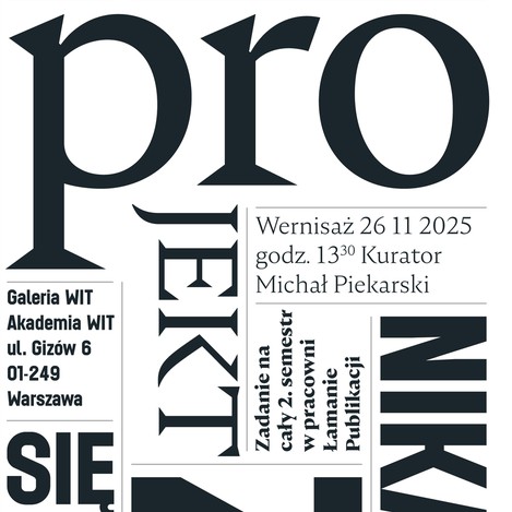 Wystawa projektów studentów drugiego roku z drugiego semestru 2024/2025